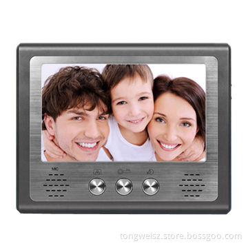 Video doorphone with high resolution indoor monitor (1024*600) + outdoor camera CMOS 700TVLNew